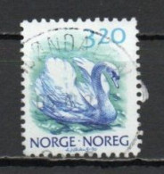 Norway, 1990, Wildlife/White Swan, 3.20Kr, USED - Gebruikt