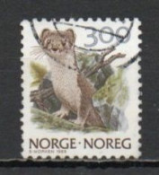 Norway, 1989, Wildlife/Stoat, 3.00Kr, USED - Oblitérés