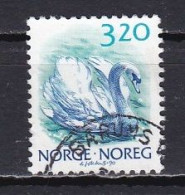 Norway, 1990, Wildlife/White Swan, 3.20Kr, USED - Gebraucht