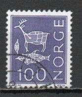 Norway, 1970, Motifs/Cave & Rock Paintings, 100ö/Dark Blue, USED - Oblitérés