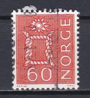 Norway, 1967, Rope Knot & Sun/Five Whole Stands, 60ö/Red, USED - Usados