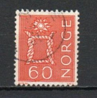 Norway, 1967, Rope Knot & Sun/Five Whole Stands, 60ö/Red, USED - Usati