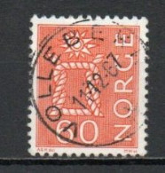 Norway, 1967, Rope Knot & Sun/Four Whole Stands, 60ö/Red/Phosphor, USED - Gebruikt