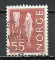 Norway, 1963,Motifs/ Wheat & Atlantic Cod, 55ö, USED - Gebruikt