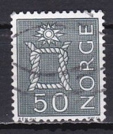 Norway, 1968, Motifs/Rope Knot & Sun, 50ö/Grey-Green, USED - Oblitérés