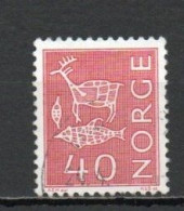 Norway, 1967, Motifs/Cave & Rock Paintings, 40ö/Red/Phosphor, USED - Used Stamps