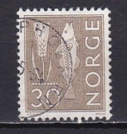 Norway, 1963, Motifs/Wheat & Atlantic Cod, 30ö/Olive-Brown, USED - Oblitérés