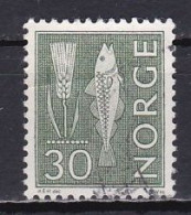 Norway, 1964, Motifs/Wheat & Atlantic Cod, 30ö/Green, USED - Used Stamps