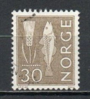 Norway, 1963, Motifs/Wheat & Atlantic Cod, 30ö/Olive-Brown, USED - Used Stamps