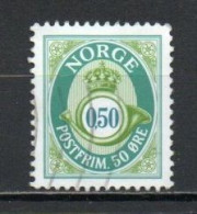 Norway, 2001, Posthorn, 0.50kr/Perf 13¾ X 13¼, USED - Gebraucht