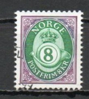 Norway, 1995, Posthorn, 8kr, USED - Used Stamps