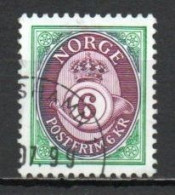 Norway, 1994, Posthorn, 6kr, USED - Gebruikt