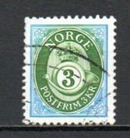 Norway, 1994, Posthorn, 3kr, USED - Used Stamps