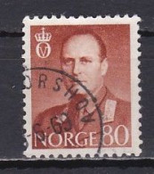 Norway, 1960, King Olav V, 80ö, USED - Oblitérés