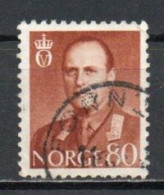 Norway, 1960, King Olav V, 80ö, USED - Gebruikt