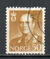 Norway, 1959, King Olav V, 50ö/Ochre, USED - Oblitérés