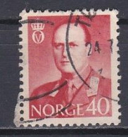 Norway, 1958 ,King Olav V, 40ö/Brown-Red, USED - Gebruikt