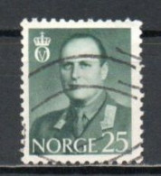 Norway, 1962, King Olav V, 25ö/Grey-Green, USED - Oblitérés