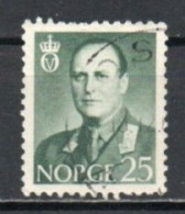 Norway, 1962, King Olav V, 25ö/Grey-Green, USED - Usati