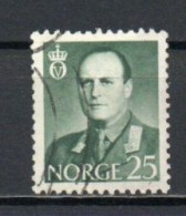 Norway, 1962, King Olav V, 25ö/Grey-Green, USED - Oblitérés
