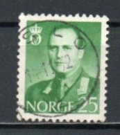 Norway, 1958, King Olav V, 25ö/Green, USED - Oblitérés