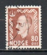 Norway, 1951, King Haakon VII, 80ö, USED - Gebruikt