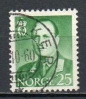 Norway, 1958, King Olav V, 25ö/Green, USED - Gebraucht