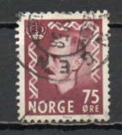 Norway, 1957, King Haakon VII, 75ö, USED - Gebruikt