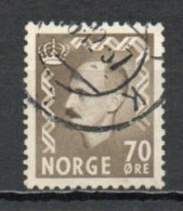 Norway, 1956, King Haakon VII, 70ö, USED - Gebruikt