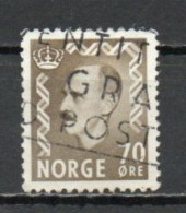 Norway, 1956, King Haakon VII, 70ö, USED - Used Stamps