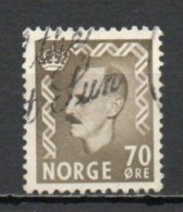 Norway, 1956, King Haakon VII, 70ö, USED - Usados