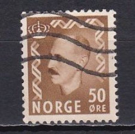 Norway, 1951, King Haakon VII, 50ö/Olive-Brown, USED - Gebruikt