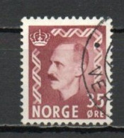 Norway, 1951, King Haakon VII, 35ö/Brown-Lake, USED - Usati