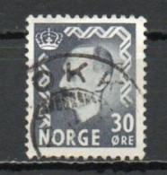 Norway, 1951, King Haakon VII, 30ö/Violet-Grey, USED - Gebruikt