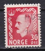 Norway, 1951, King Haakon VII, 30ö/Scarlet, USED - Usados