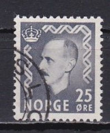 Norway, 1951, King Haakon VII, 25ö/Violet-Grey, USED - Oblitérés