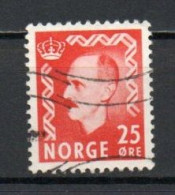 Norway, 1950, King Haakon VII, 25ö/Scarlet, USED - Gebruikt