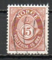 Norway, 1969, Posthorn/Recess, 15ö/Phosphor, USED - Oblitérés