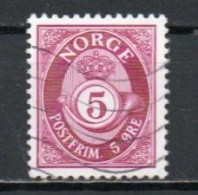 Norway, 1969, Posthorn/Recess, 5ö/Phosphor, USED - Oblitérés