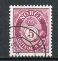 Norway, 1962, Posthorn/Recess, 5ö, USED - Usati