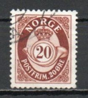 Norway, 1951, Posthorn/Photogravure, 20ö/Brown, USED - Oblitérés