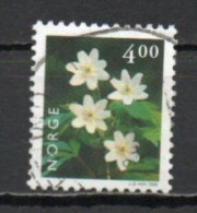 Norway, 1999, Flowers/Wood Anemone, 4.00kr, USED - Gebraucht