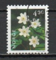 Norway, 1999, Flowers/Wood Anemone, 4.00kr, USED - Used Stamps