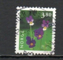 Norway, 1998, Flowers/Wild Pansy, 3.80kr, USED - Gebruikt