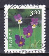 Norway, 1998, Flowers/Wild Pansy, 3.80kr, USED - Gebraucht