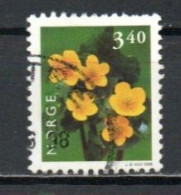 Norway, 1998, Flowers/Marsh Merigold, 3.40kr, USED - Oblitérés