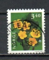 Norway, 1998, Flowers/Marsh Merigold, 3.40kr, USED - Used Stamps