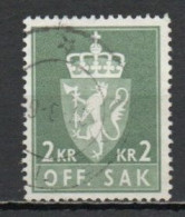 Norway, 1960, Coat Of Arms/Photogravure, 2Kr, USED - Dienstzegels