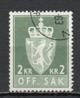 Norway, 1960, Coat Of Arms/Photogravure, 2Kr, USED - Officials