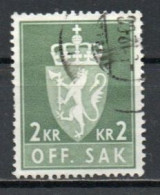 Norway, 1960, Coat Of Arms/Photogravure, 2Kr, USED - Dienstmarken